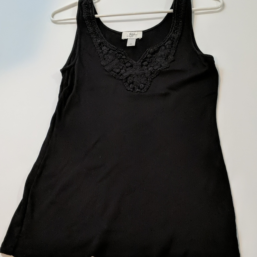 Ann Taylor Loft black tank